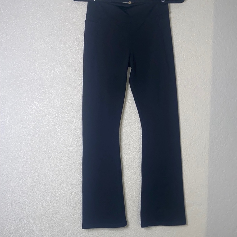 abercrombie kids Navy Flared Knit Leggings